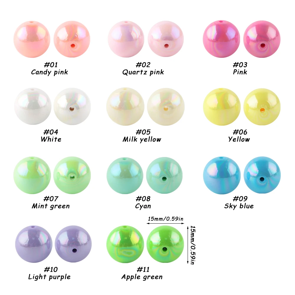 Detalle de cuentas sueltas para DIY